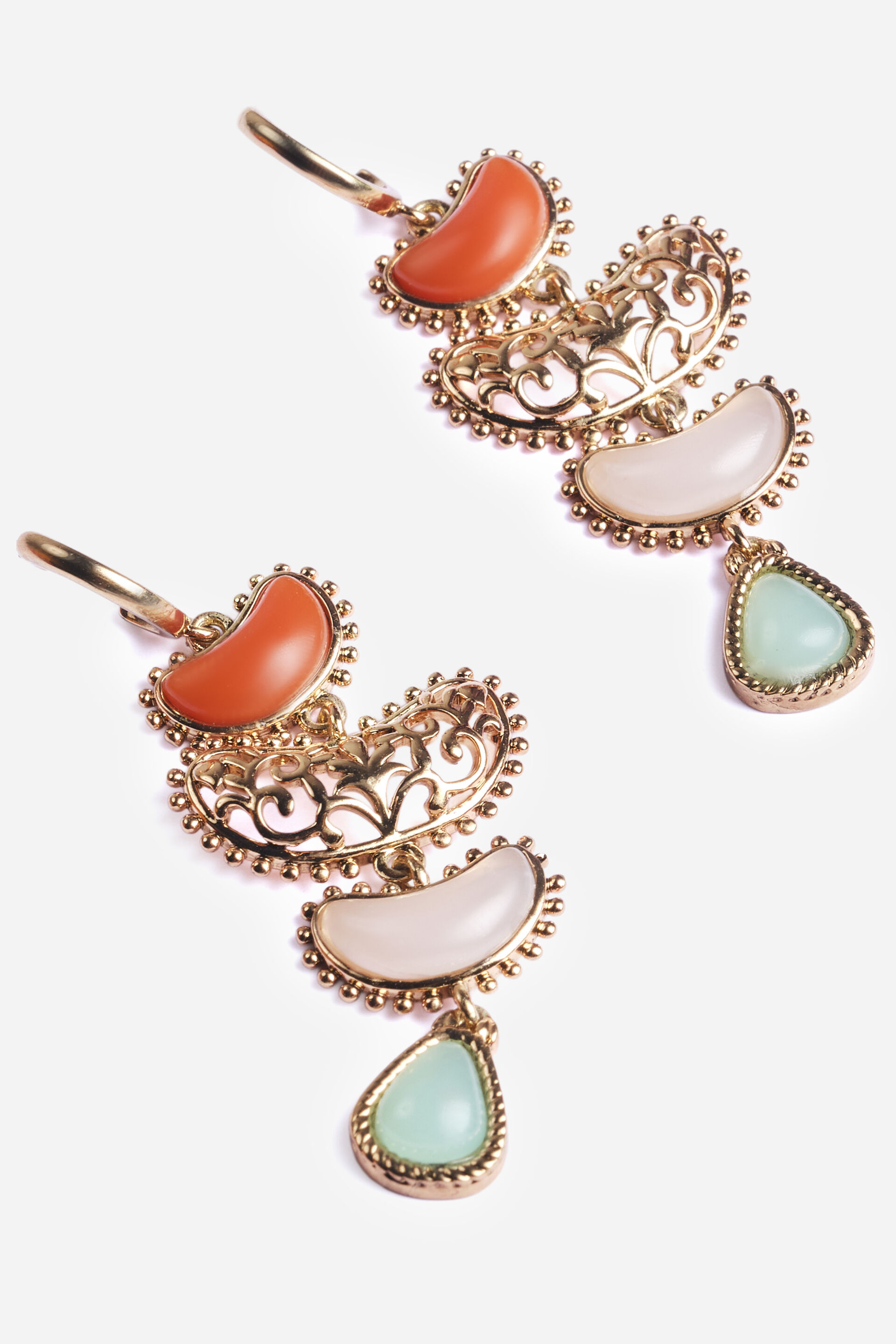 Moon Tear Drop Earrings, , image 3